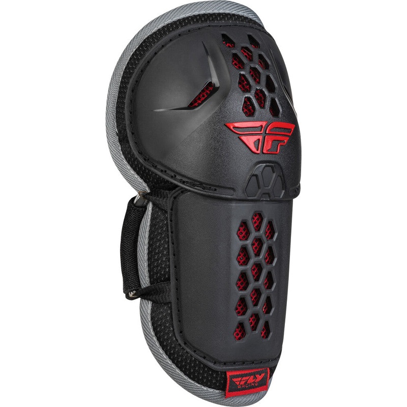 Fly Racing Barricade BMX Elbow Guard – Adult Size – Black/Red