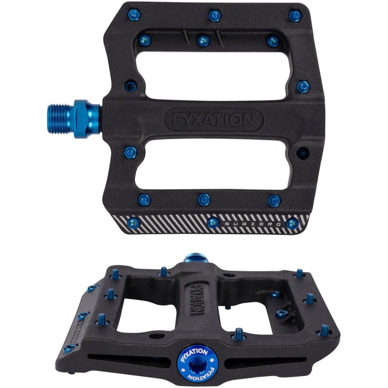 Fyxation Mesa MP Subzero Pedals – Platform, Composite/Plastic, 9/16″, Black/Blue