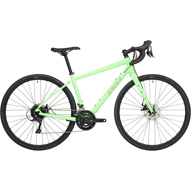 Salsa Journeyer Drop Bar Sora 2×9 Bike – 700c Aluminum Citrus Green 51cm