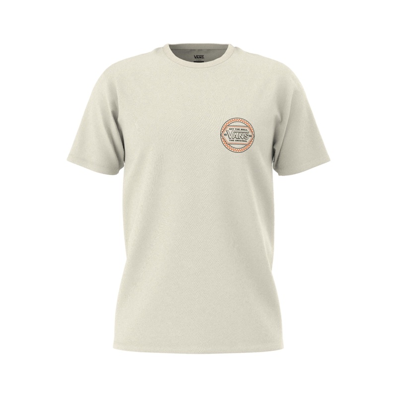 Vans Circle Checker Drop V T-Shirt-Marshmallow XS
