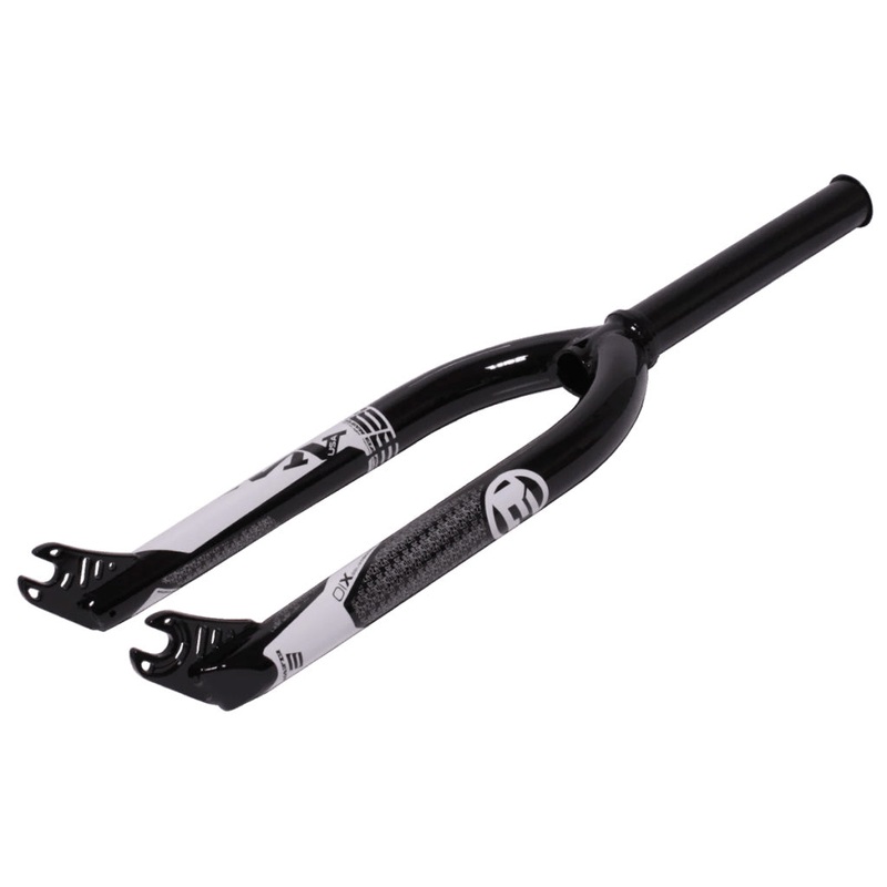 Elevn LT7.0V2 OS20 Chromoly Tapered BMX Race Fork-20″- 1 1/8-1.5″-10mm Black/White