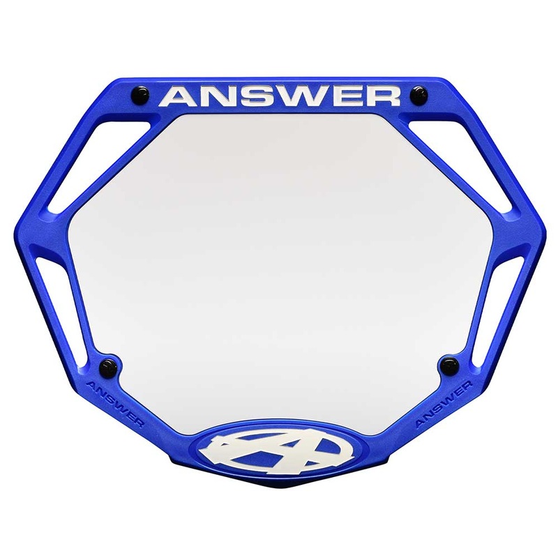 Answer Bmx Mini 3d Number Plate Blue