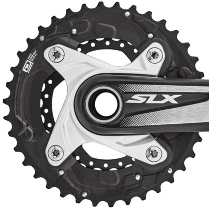Shim C/Ring,Slx,M675,10Spd,24T Blk,Alloy,Dbl,24T-Am,64 Bcd Slx M675 10-Speed Chainring Shimano Chainrings NA Black
