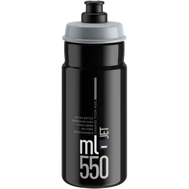 Elite SRL Jet Water Bottle 550ml – Black/Gray