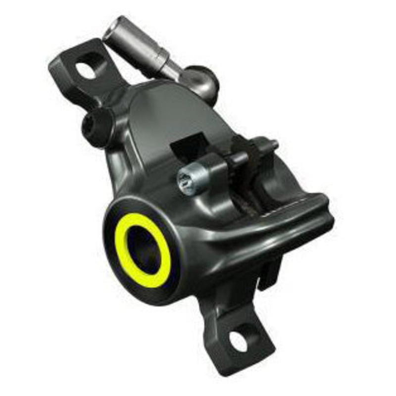 Magura MT8 SL Disc Brake Caliper – Front Rear Post Mount 2-Piston Gray/Red/YLW