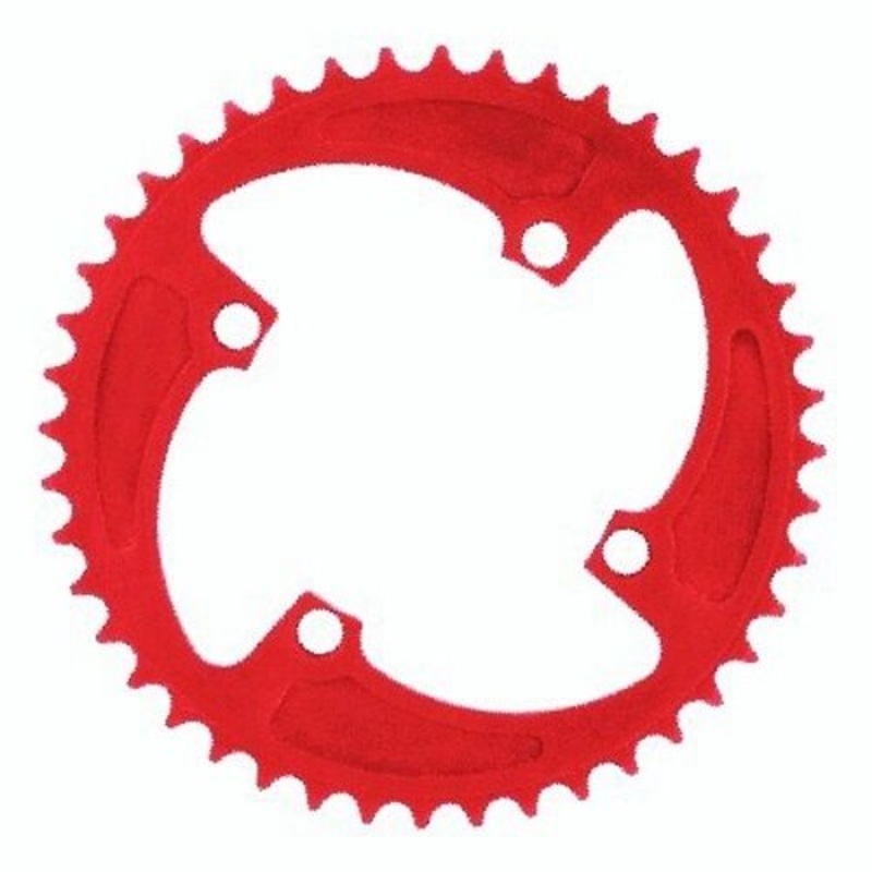 MCS 40t BMX Chainring – Red – 104mm 4-bolt – USA Made
