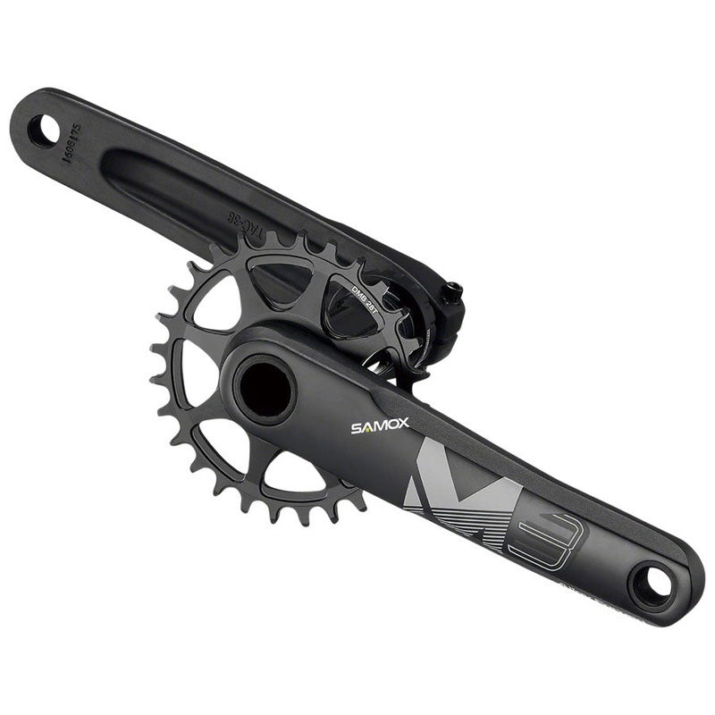 Samox M3 Crankset – 175mm 10-12 Speed 32t 3-Bolt Direct Mount 24mm Spindle BLK
