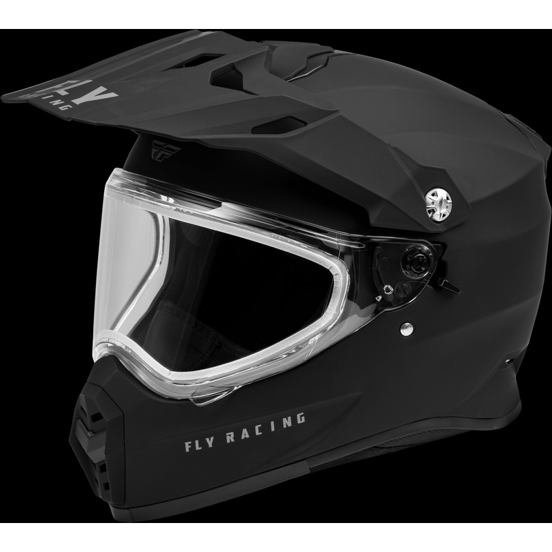 FLY RACING Trekker Cw Solid Helmet Dual Shld Matte Black 2x