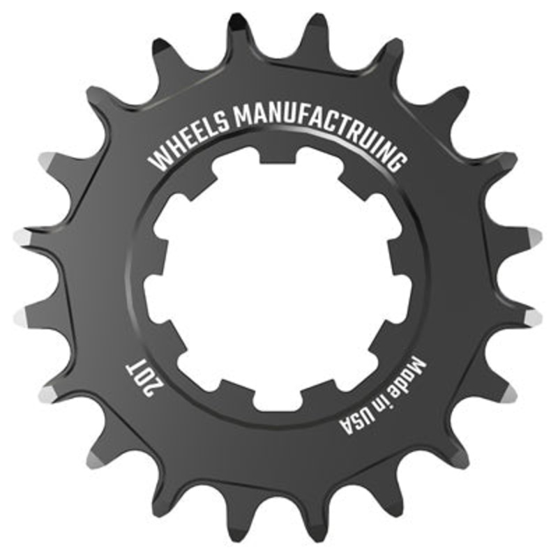 Wmfg Solo Xd 20T Cog Xd-Xdr 7075 Black Single-Speed Cog  Cassettes NA Black