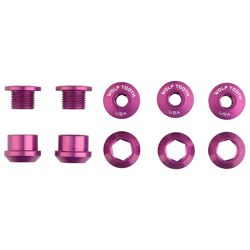WOLF TOOTH ALUMINUM CHAINRING BOLT 4PACK PURPLE