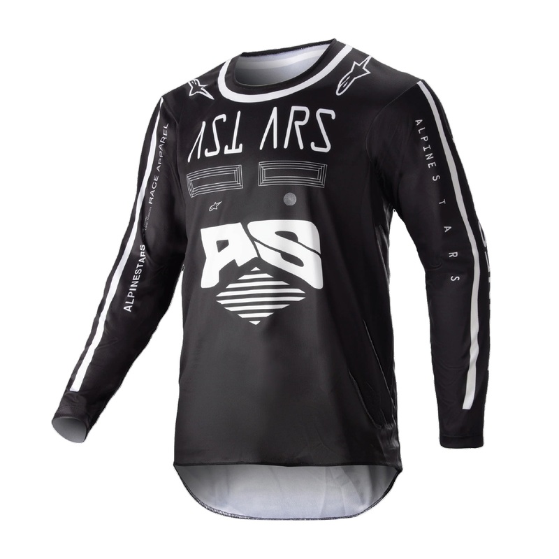 Alpinestars Youth Racer Found BMX Race Jersey-Black Youth Small