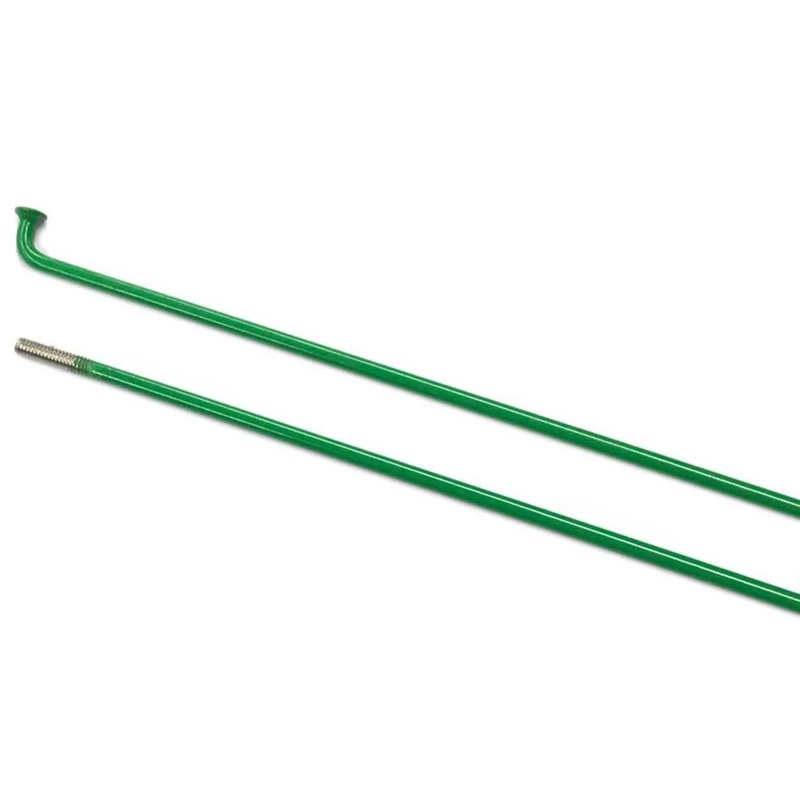 MISSION STAINLESS STEEL SPOKE FOR 20″ WHEELS (GREEN) Green – 180mm No Nipple Needed