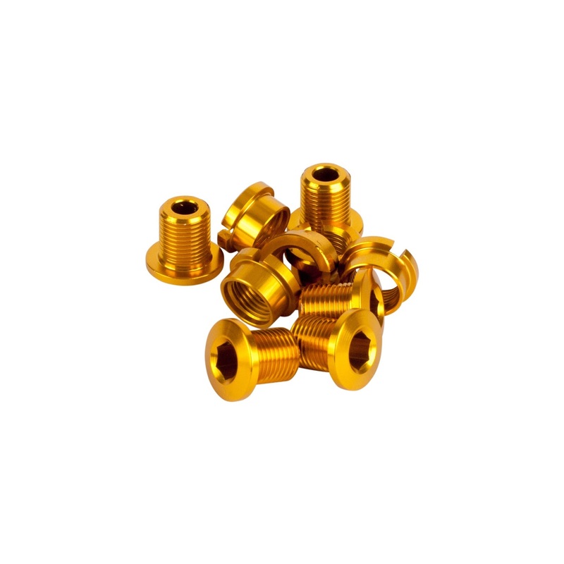 Sinz Alloy BMX Chainring Bolts-Gold Long