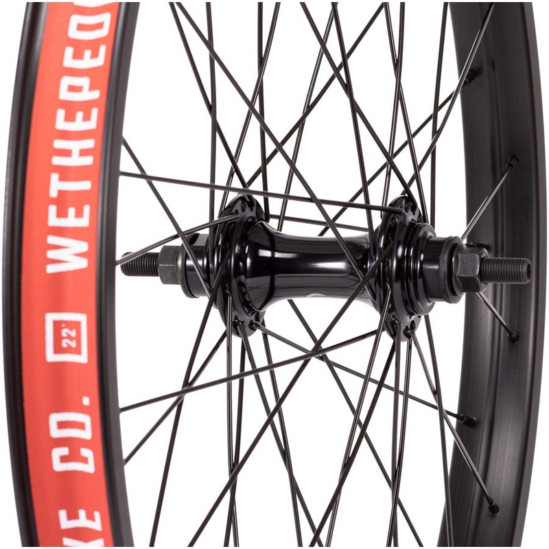 We The People Audio Front Wheel – 22″ , 3/8″ Female Bolt, 36H, Black