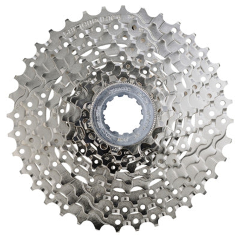 Shim Csst,Alivio,9Spd,11-32 Cs-Hg400-9,Hg,Mega-9,Sil Alivio Hg-400-9 9-Speed Cassette Shimano Cassettes NA Nickel