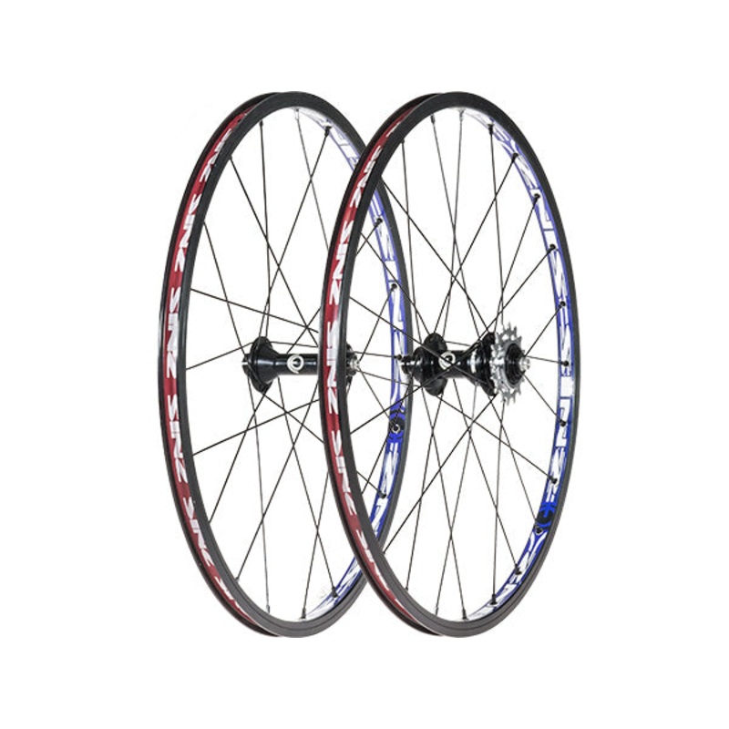 Sinz Cassette Expert Cruiser BMX Race Wheelset-24×1 3/8″ Black/Blue