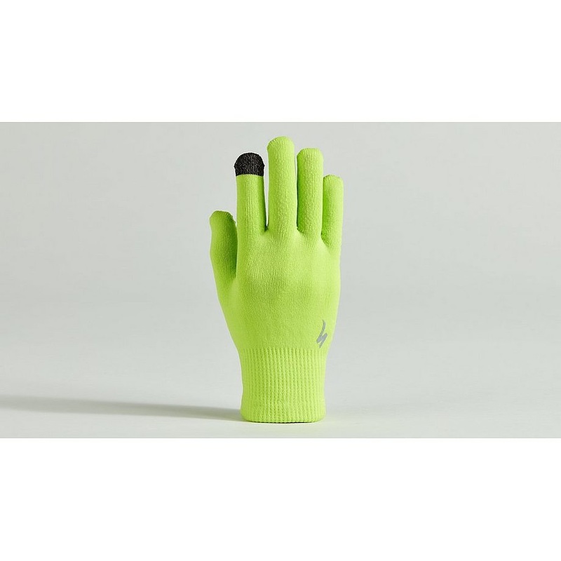 Specialized thermal knit glove lf hyper green l