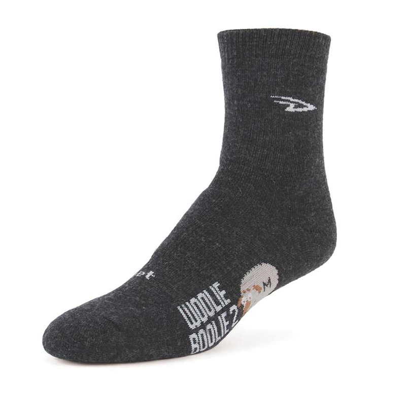 DeFeet Woolie Boolie 4” Socks Charcoal S Pair