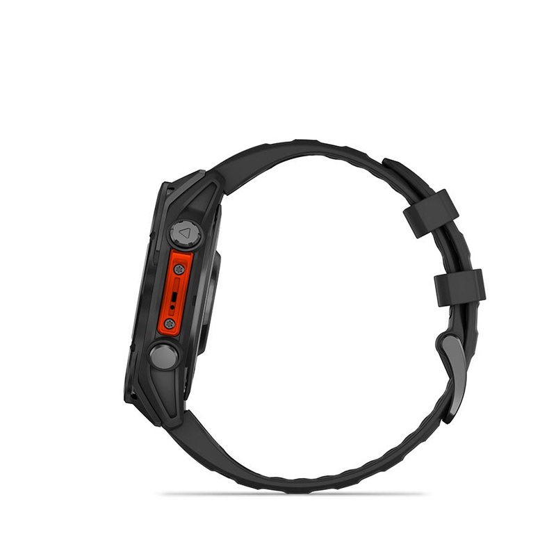 Garmin fenix 8 Smartwatch – 47mm AMOLED Slate Gray with Black Silicone Band