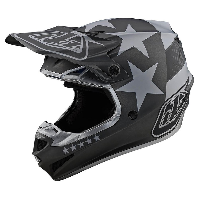 Troy Lee Designs SE4 Poly Freedom MIPS BMX Race Helmet-Black/Gray Large