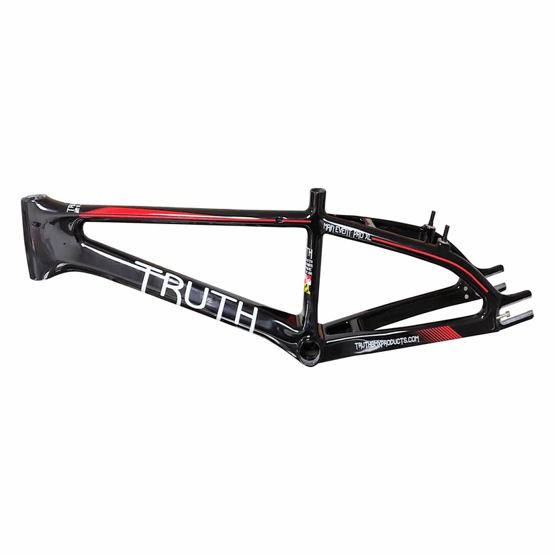 TRUTH BMX | 20″ MAIN EVENT CARBON BMX RACE FRAME Raw Clear Pro XL