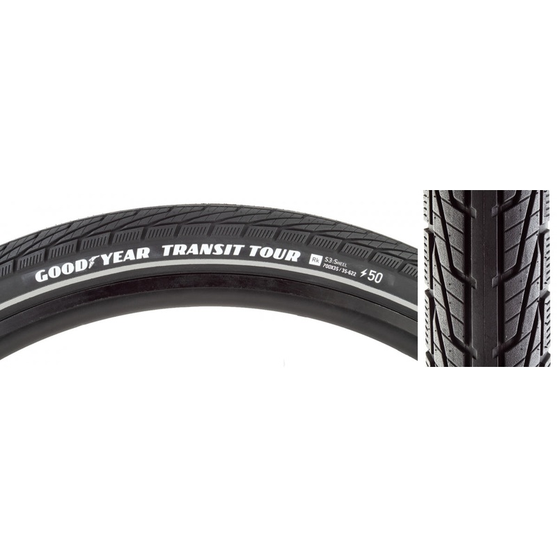 Tire Goodyear Transit Tour S3 700X35 Black Wire Rfl/Dyc/E50