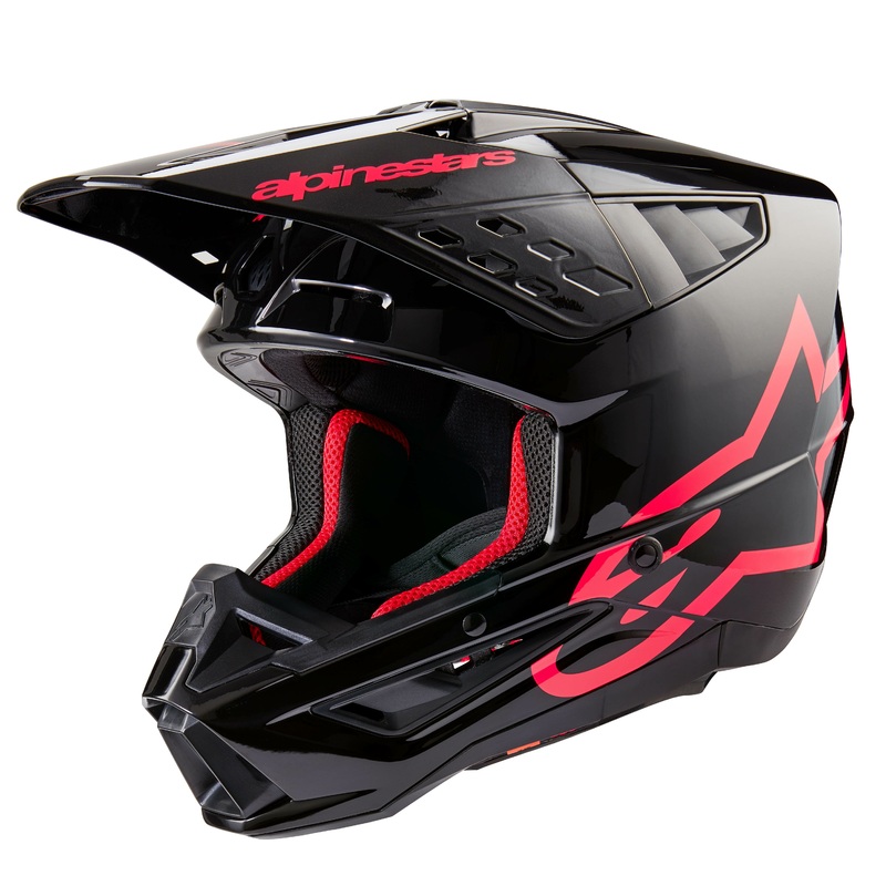 ALPINESTARS S-M5 Helmet Black/Diva Pink X-Small