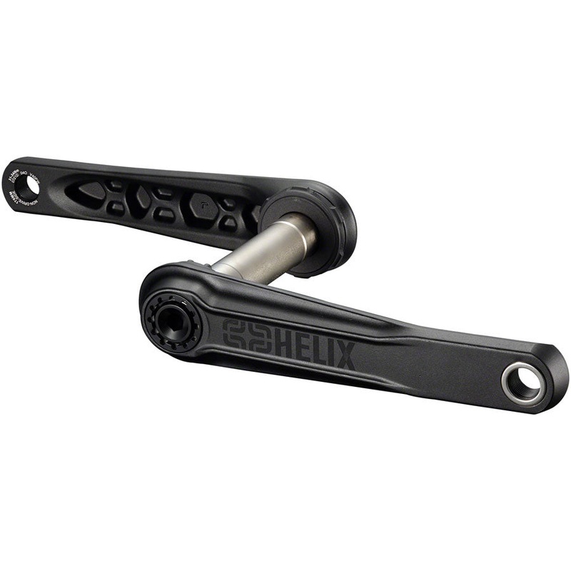 e*thirteen Helix Crankset – 175mm, 73mm, 24mm Spindle with e*thirteen P3 Connect Interface, Black
