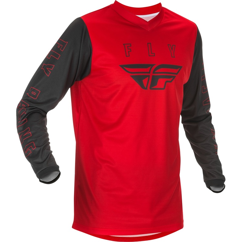 Fly Racing F-16 BMX Race Jersey-Red/Black Adult Large