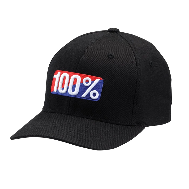 100% Classic X-Fit Hat-Black Large/X-Large