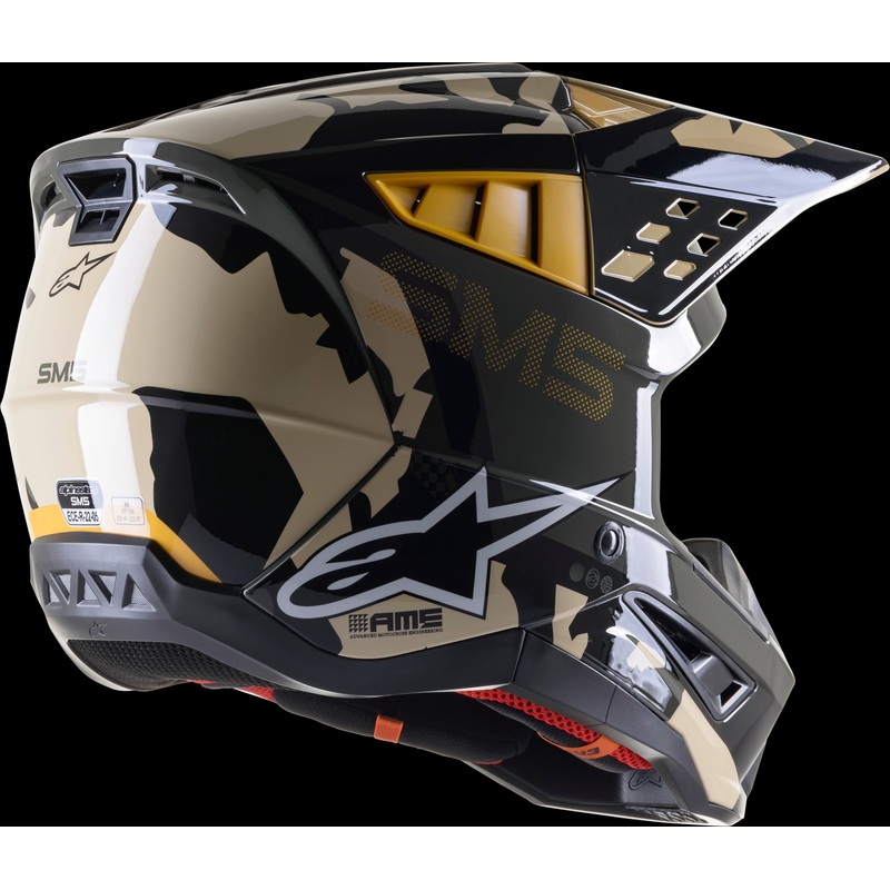 ALPINESTARS S-M5 Helmet Sand/Tangerine/Camo Small