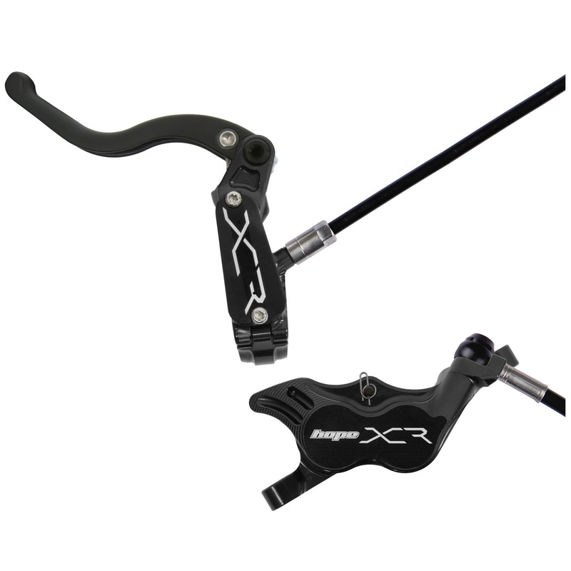 Hope XCR Pro E4 Disc Brake and Lever Set – Rear Hydraulic Post Mount Black