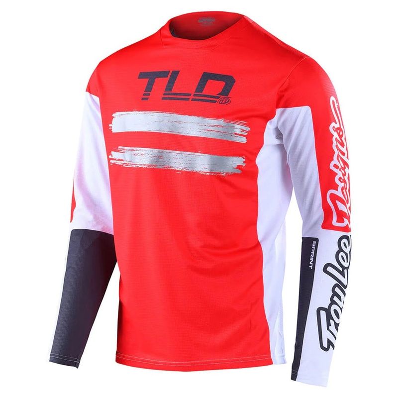Troy Lee Designs Sprint Marker BMX Race Jersey-Glo Red Adult Small