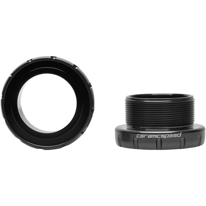 CeramicSpeed Italian Road Bottom Bracket – DUB Road Spindle, Coated Races, Black