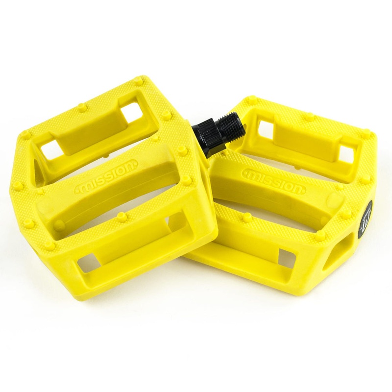 Mission BMX Impulse PC Platform Pedals – 9/16″ – Yellow
