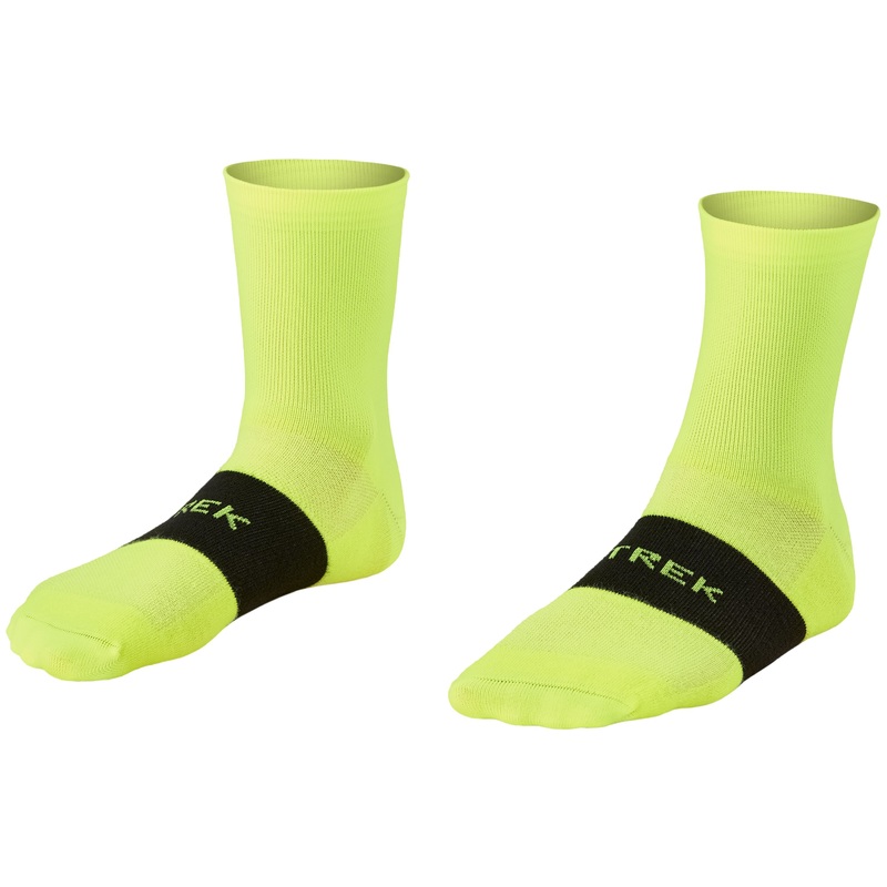 Sock Trek Race Quarter Large (42-44) Radioactive Yellow