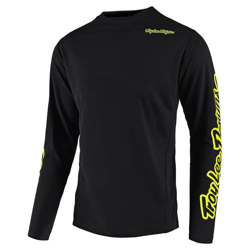 Troy Lee Sprint BMX Race Jersey-Black/Flo Yellow Adult Large