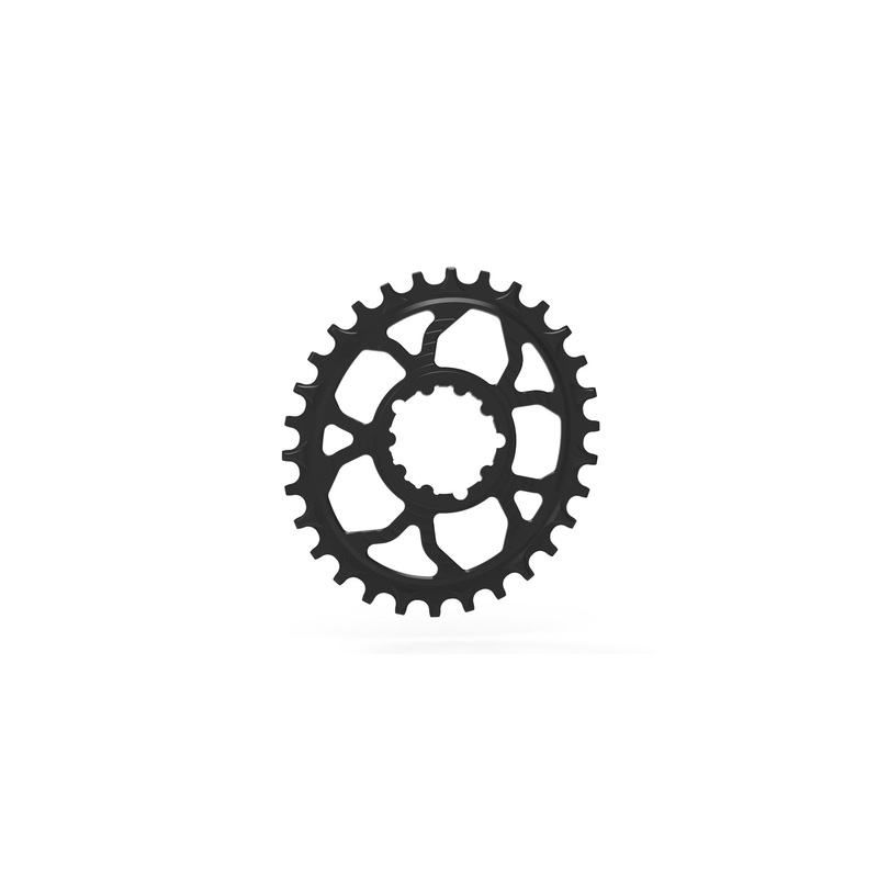 5DEV 7076 12% Oval Chainring / 30 Tooth 3mm Offset Black 8-Bolt Direct Mount