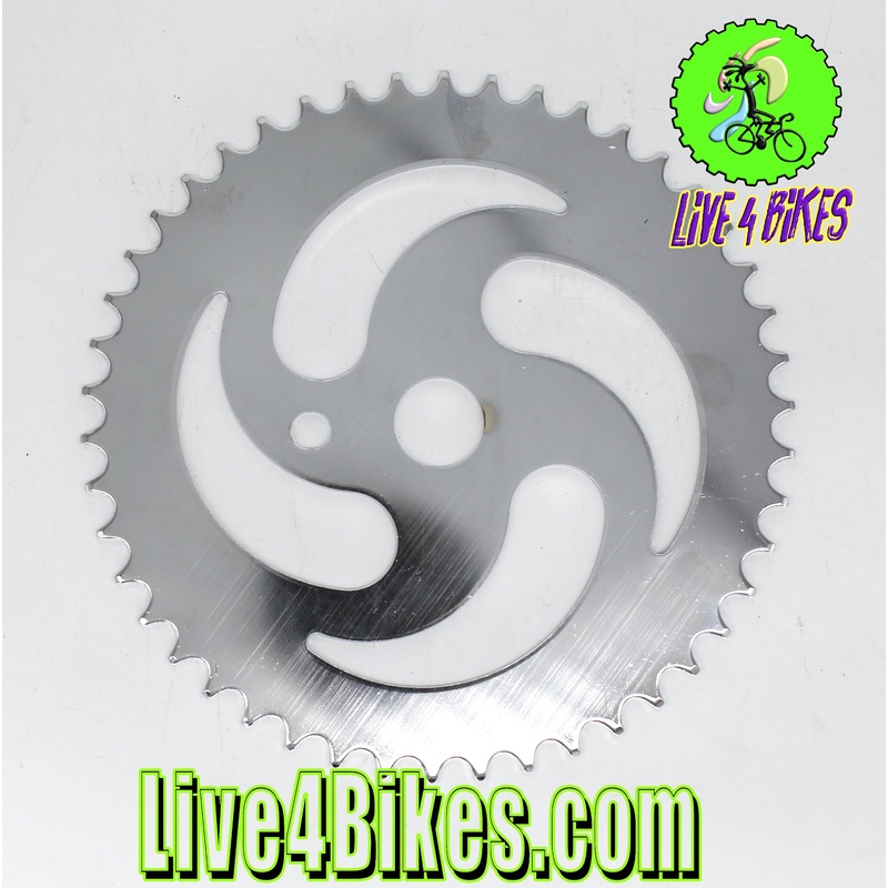 Wald Vintage D62-546 Steel One Piece Chainring sprocket 44T – A Chrome -Live4Bikes