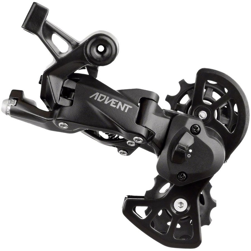 ADVENT Super Short Rear Derailleur – 9 Speed, Super Short Cage, Black, With Clutch