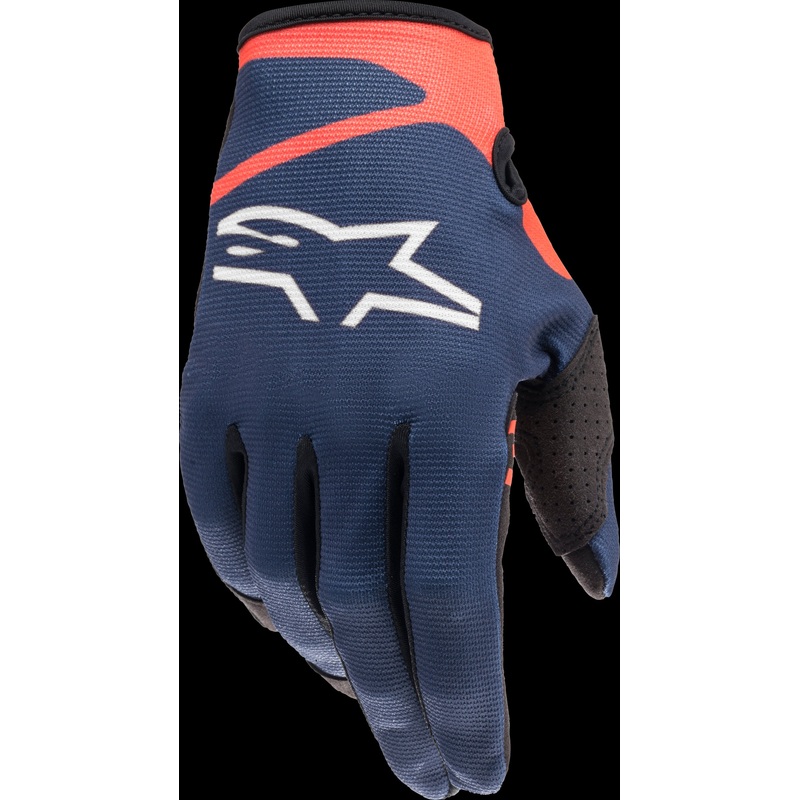 ALPINESTARS Radar Gloves Dark Blue/Fluorescent Red Large