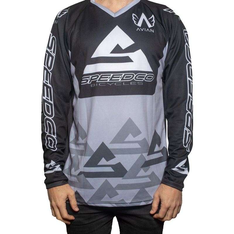 Speedco Race Jersey-Gray/Black Adult Large