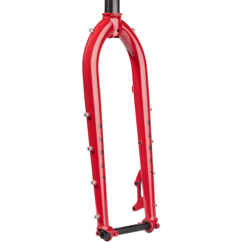 Surly Dinner Fork Assembly – 420mm 27.5″ 15x110mm Thru-Axle 1-1/8″ Straight Steerer Pile of Bricks Red