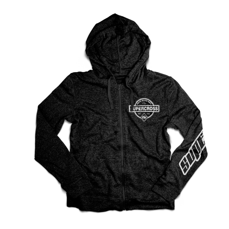 Supercross BMX | Hand Made BMX – Zip Up Hoodie XS Black