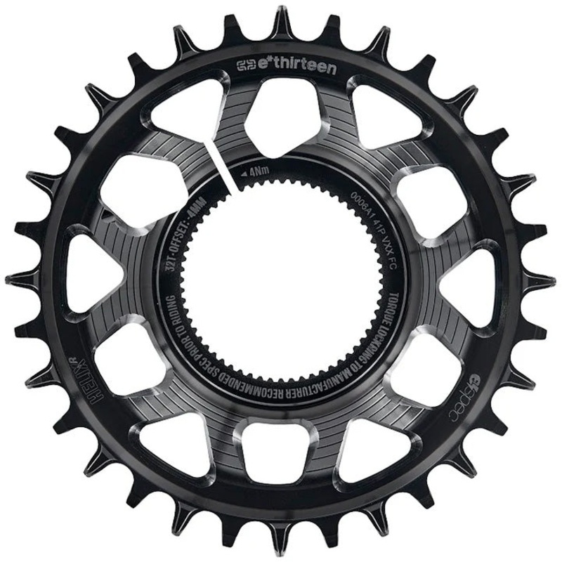 e*thirteen Helix Race e*spec  Chainring – Turbo Levo 2.1/2.2 9mm offset 34T 11/12 Speed BLK
