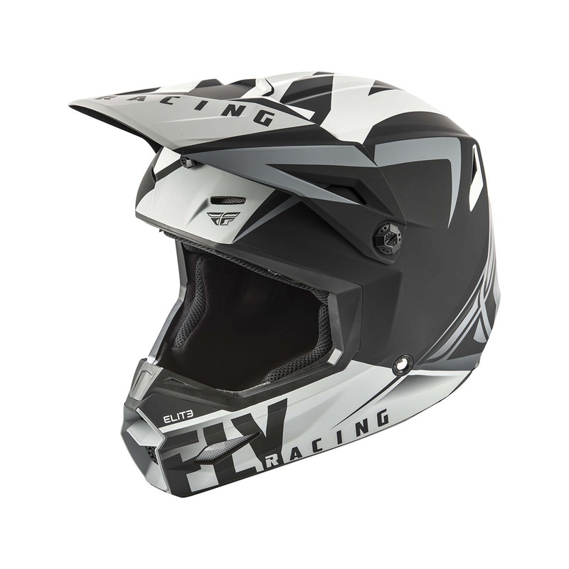FLY RACING 2019 Elite Vigilant Helmet-Matte Black/Grey X-Small