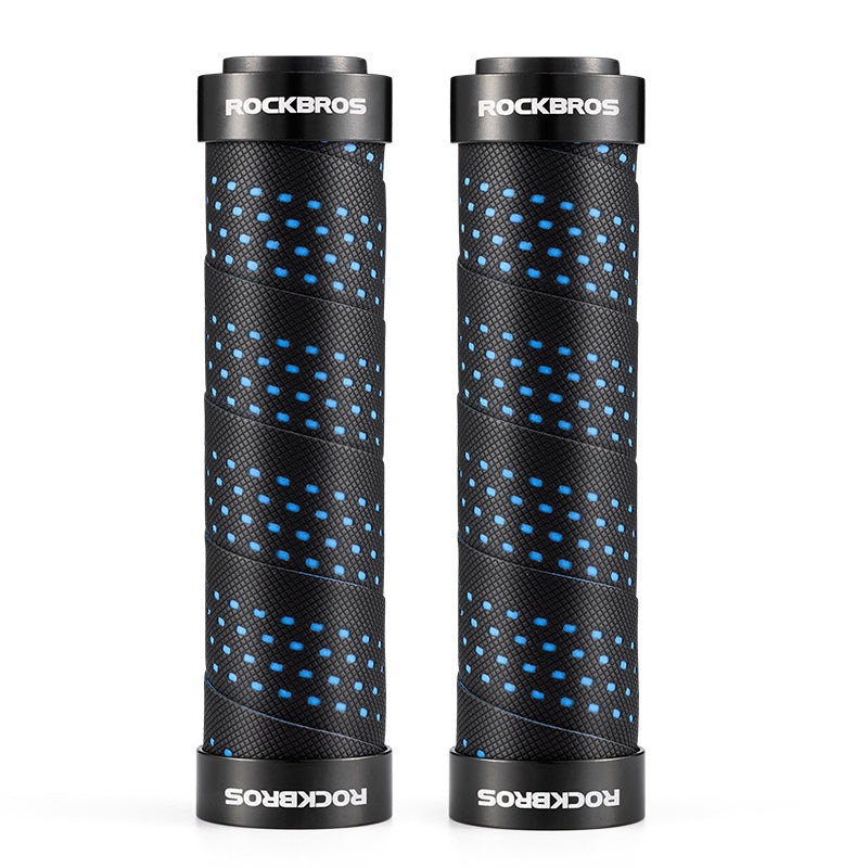 Woven Anti-Slip Handlebar Grips black-blue