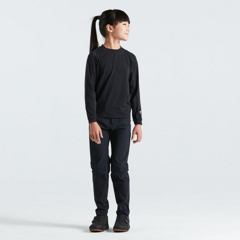 Youth Trail Long Sleeve Jersey Black Small