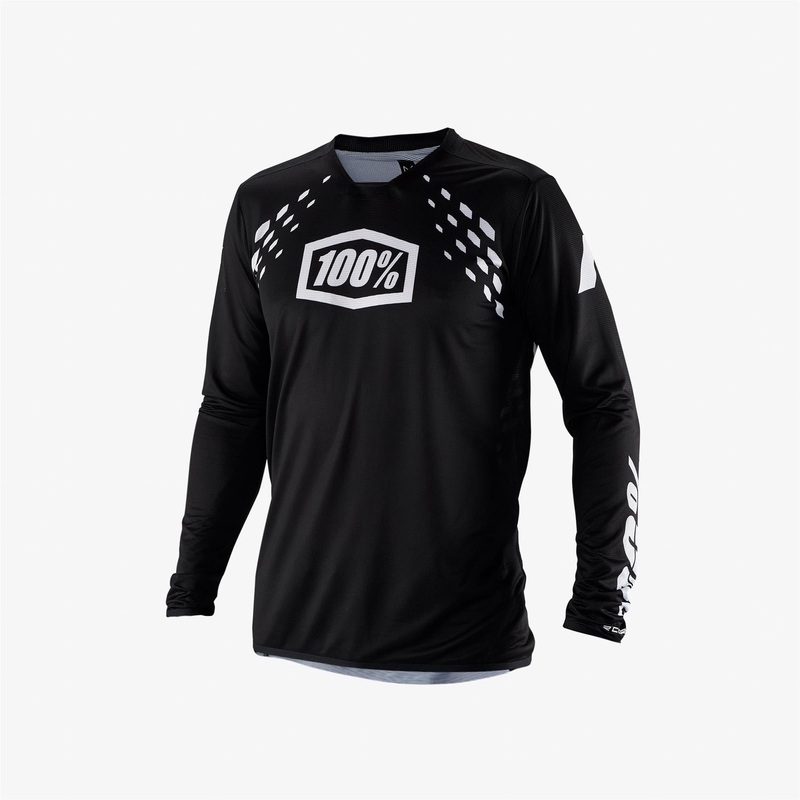 100% R-Core X Race Jersey – Black/White Large