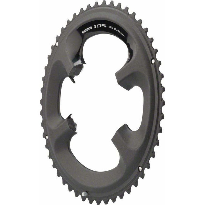 105 5800-L 50t 110mm 11-Speed Chainring For 50/34t Black 110mm 50t